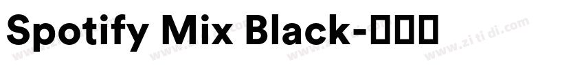 Spotify Mix Black字体转换